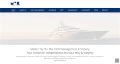 Desktop Screenshot of masteryachts.com