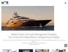 Tablet Screenshot of masteryachts.com